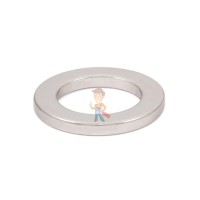 Неодимовый магнит кольцо 12х7х3.5 мм, цинк, N35 - Неодимовый магнит кольцо 28х18х3 мм