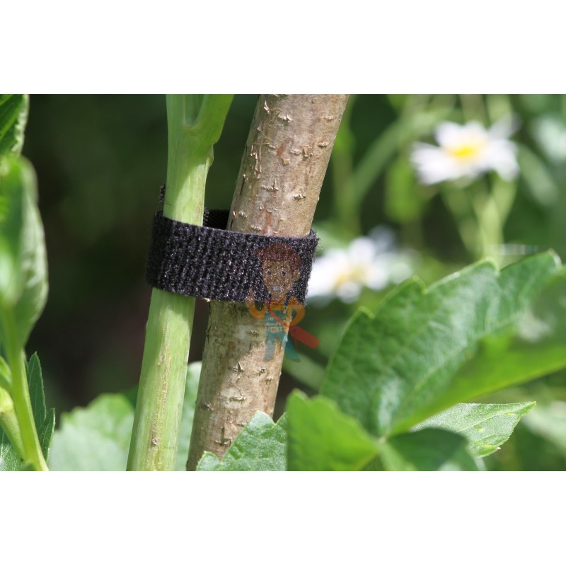 Многоразовая нейлоновая лента-липучка Forceberg Home & DIY 20 мм для стяжки и подвязки, черная, 5 м - фото 4