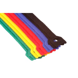 Многоразовые нейлоновые цветные хомуты-липучки Forceberg Home&DIY 150х12 для стяжки и подвязки, 10шт