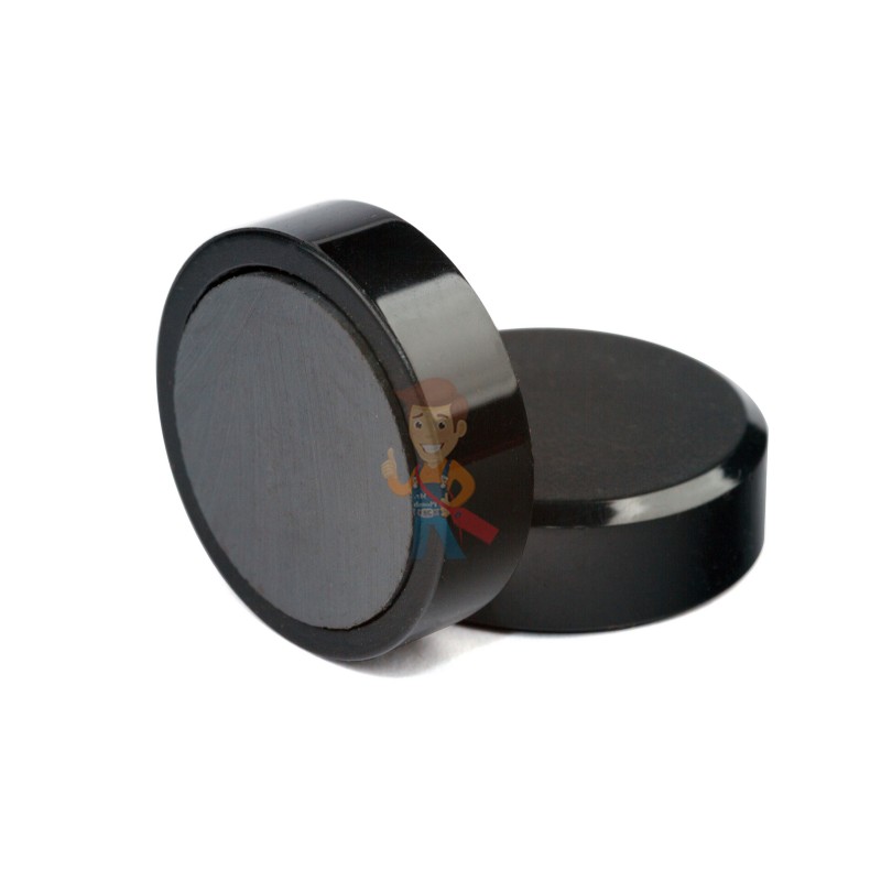 Магнит для магнитной доски Forceberg 30 мм, черный, 10шт. - фото 1