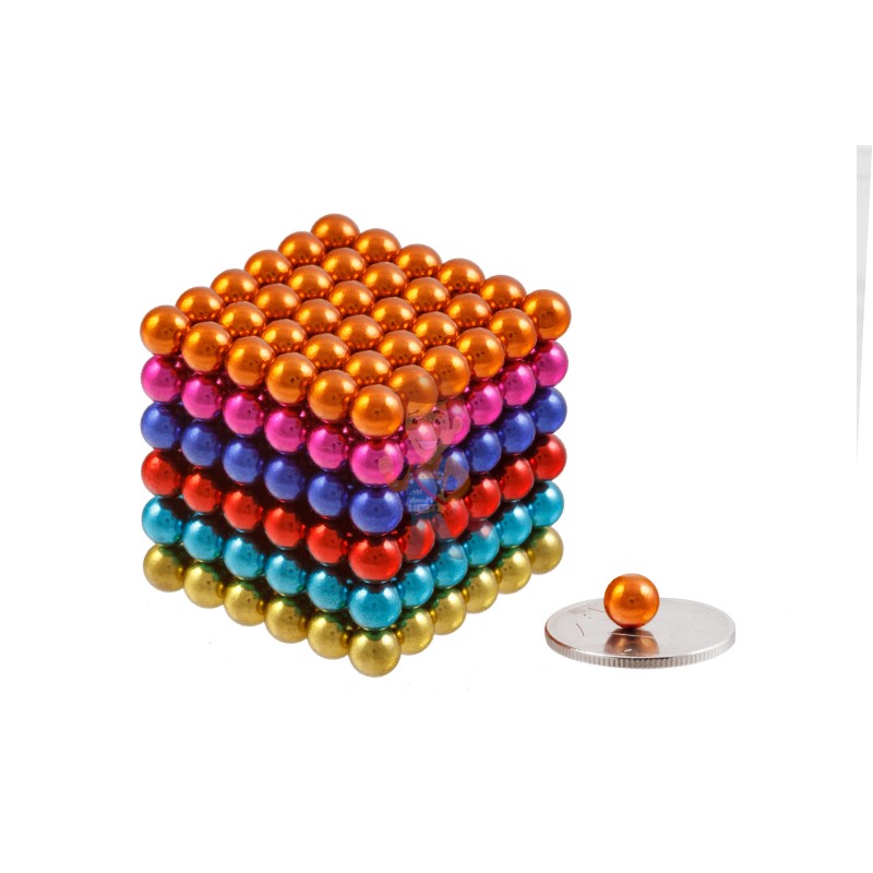 Forceberg Cube - куб из магнитных шариков 6 мм, цветной, 216 элементов - фото 1