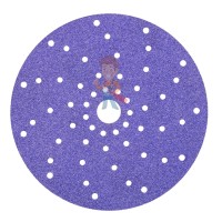 Круг абразивный гибкий Hookit 150 мм, Р1500, на вспененной основе - Круг абразивный c мультипылеотводом Purple+, 80+, Cubitron™ Hookit™ 737U, 150 мм