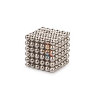 Forceberg Cube - куб из магнитных шариков 5 мм, синий, 216 элементов - Forceberg Cube - куб из магнитных шариков 5 мм, стальной, 216 элементов