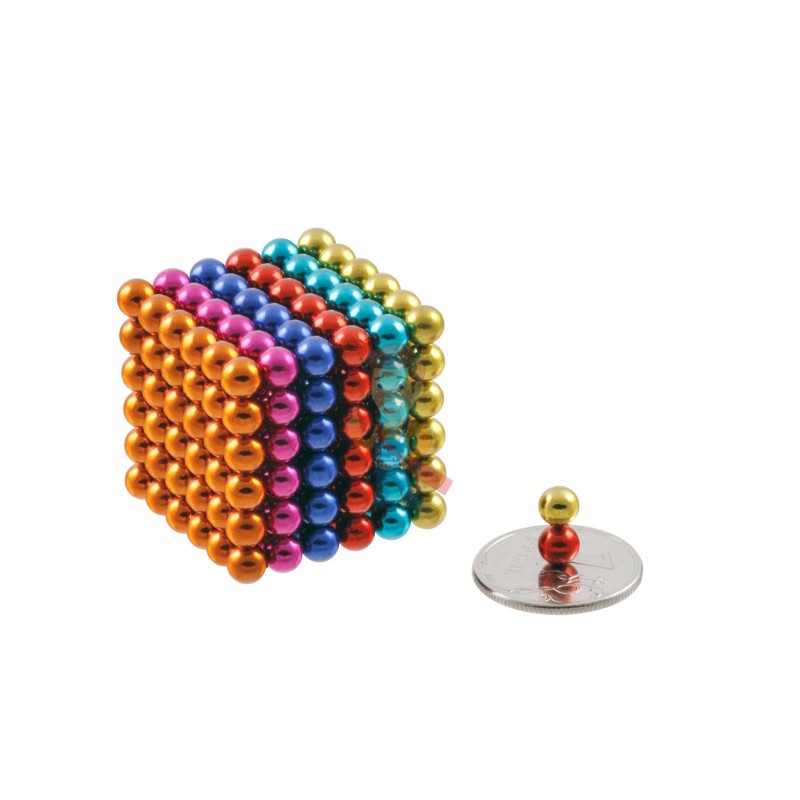 Forceberg Cube - куб из магнитных шариков 5 мм, цветной, 216 элементов - фото 1