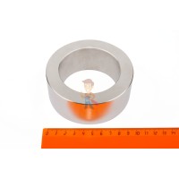 Неодимовый магнит кольцо 25х10х10 мм, N35 - Неодимовый магнит кольцо 100х70х40 мм