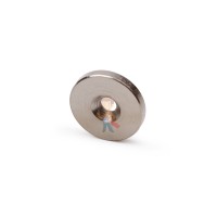 Неодимовый магнит диск 15х10 мм, 10 шт, Forceberg - Металлическая шайба D25 мм