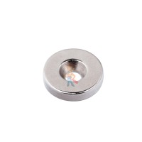 Неодимовый магнит кольцо 30х16х2 мм, N35 - Неодимовый магнит диск 16х3.5 мм с зенковкой 4.2/7.2 мм