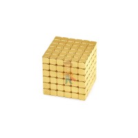 Forceberg Cube - куб из магнитных шариков 6 мм, жемчужный, 216 элементов - Forceberg TetraCube - куб из магнитных кубиков 5 мм, золотой, 216 элементов 