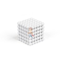 Forceberg Cube - куб из магнитных шариков 5 мм, цветной, 216 элементов - Forceberg Cube - куб из магнитных шариков 5 мм, белый, 216 элементов
