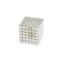Forceberg Cube - куб из магнитных шариков 5 мм, оранжевый, 216 элементов - Forceberg TetraCube - куб из магнитных кубиков 4 мм, жемчужный, 216 элементов 